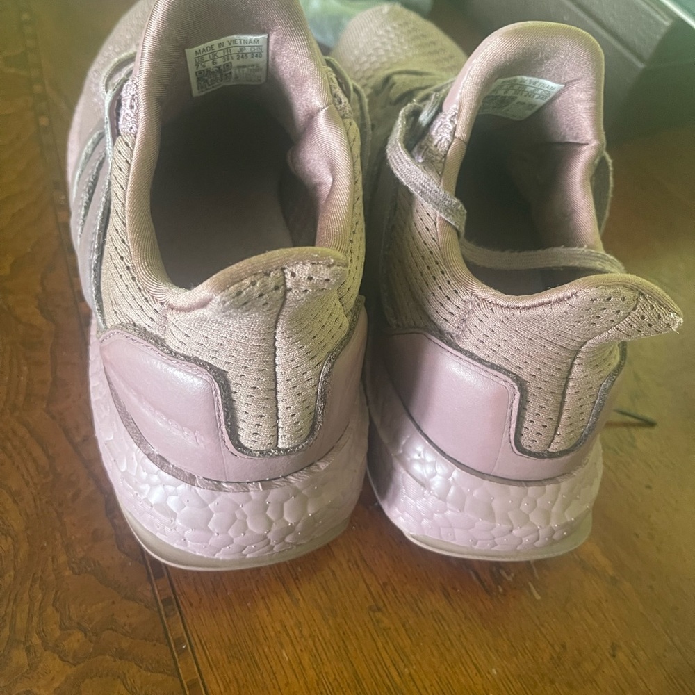 Pink and Gray Athletic Sneakers